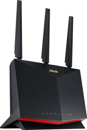 ASUS RT-AX86U PRO Mesh Router 2.4 GHz, 5 GHz 4804 Mbps Wifi Speed Dual Band External Antenna Ethernet (Cable Broadband)