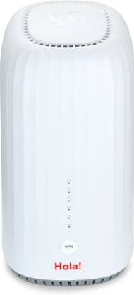 HOLA 5G CPE Router 2.4 GHz 2200 Mbps Wifi Speed Dual Band Internal Antenna MiFi (Sim Based)