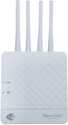 MECCLIEN ULTRA SPEED WIRELESS ALL SIM SUPPORTED SECURE & STABLE NETWORK 4G Router 2.4 GHz 300 Mbps Wifi Speed NA External Antenna MiFi (Sim Based)