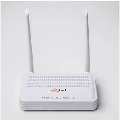 Syrotech SY GPON 1110 WDONT Wireless Router 2.4 GHz 300 Mbps Wifi Speed Single Band Internal & External Antenna NA