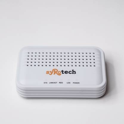 Syrotech XPON (EPON + GPON) ONU Modem for Fiber Broadband Connection | Wireless Router 0 GHz 1024 Mbps Wifi Speed NA Internal Antenna Ethernet (Cable Broadband)