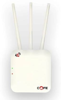 COFE CF-4G-803 4G Router 2.4 GHz 300 Mbps Wifi Speed Single Band Internal & External Antenna Both (Ethernet and ADSL)