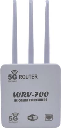 VELVU WRV-700 4G Router 2.1 GHz, 2.4 GHz 300 Mbps Wifi Speed Single Band Internal Antenna MiFi (Sim Based)