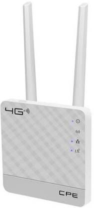 CPE Wireless 4G Router 2.4 GHz 300 Mbps Wifi Speed Single Band External Antenna MiFi (Sim Based)