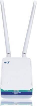 RAMEX 4G Router 1*RJ45 Internet Output | 2 External 5dbi Antennas 300Mbps 4G Router 2.4 GHz 300 Mbps Wifi Speed Single Band External Antenna MiFi (Sim Based)