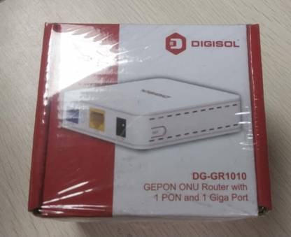 DIGISOLDG -GR1010 XPON/GEPON ONU Router with 1 PON and 1 Giga Port Router 2.4 GHz 300 Mbps Wifi Speed NA Ethernet (Cable Broadband)