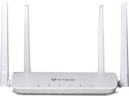 HI-FOCUS HF-R1104T-4G WIFI ROUTER 4G Router 2.4 GHz 158 Mbps Wifi Speed Dual Band Internal & External Antenna MiFi (Sim Based)