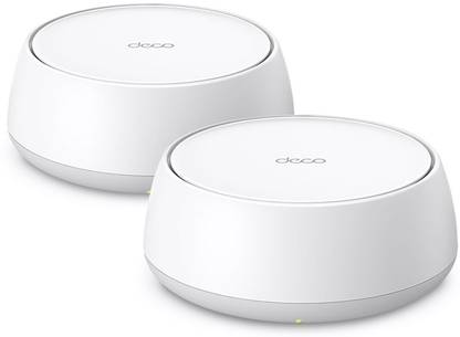 TP-Link Deco BE25(2-pack) BE5000 Whole Home Mesh WiFi 7 System Mesh Router 2.4 GHz, 5 GHz 5000 Mbps Wifi Speed Dual Band Internal Antenna Ethernet (Cable Broadband)