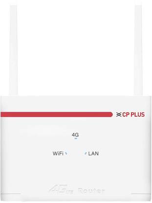 CP PLUS 5G Sim compatible router CP-XR-DE21-S Connect with DVR/NVR/MOBILE/WiFi Camera 4G Router 2.4 GHz 150 Mbps Wifi Speed NA External Antenna MiFi (Sim Based)