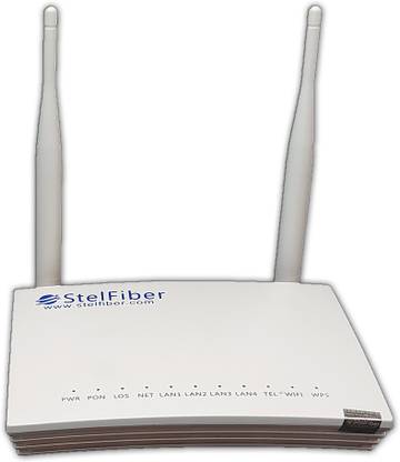 Stelfiber ST 1310 WXONT Router 2.4 GHz 100 Mbps Wifi Speed Single Band External Antenna Ethernet (Cable Broadband)