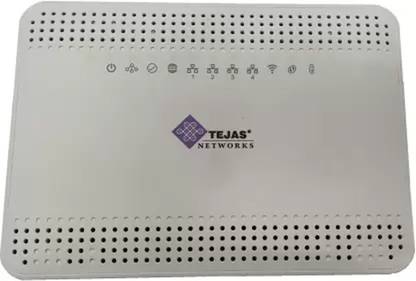 tejas TJ2100N 12V GPON ONT | Single Band WiFi ONU | 90 Mbps Wireless Router Wireless Router 2.1 GHz 90 Mbps Wifi Speed Single Band Both (Ethernet and ADSL)