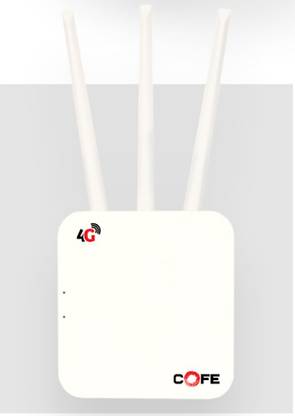 COFE CF-503 5G Sim Triple Antenna Router WiFi+LAN/WAN 300 Mbps 5G Router Router 2.4 GHz 300 Mbps Wifi Speed Tri Band External Antenna MiFi (Sim Based)