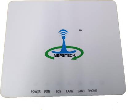 nepstech VOICE XPON 1GE+1FE+1POT ONU Router 0 GHz 1000 Mbps Wifi Speed NA Ethernet (Cable Broadband)
