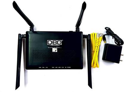 DBC Technologies HGU-V210-4AC 4G Router 2.4 GHz 1100 Mbps Wifi Speed Dual Band External Antenna Both (Ethernet and ADSL)