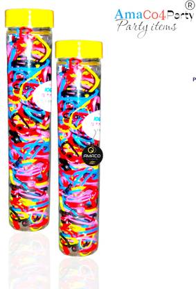 AMACO Small Disco Elastics Stretchy Hair Tie Ponytail Hair Rubber Band for Kids YT98 elastic rubber band for hair Rubber Band