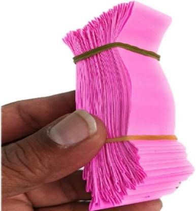 90 Degree Plastic Band for Currency Notes to Tie Bundle Binder Currency Stripe Straps Currency Band Rubber Band