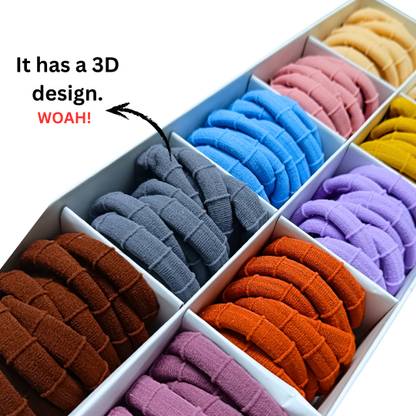 MASHBA 25 Pcs Multicolor Pastel Color Rubber Bands With High Elasticity For Women Girls Smooth & Comfortable Rubber Band