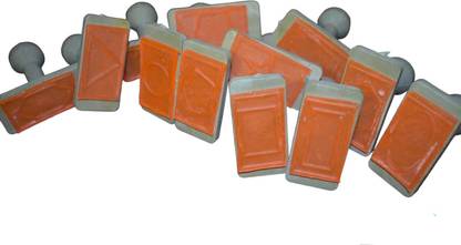 FUTUREZ KEY Geometric Shapes Stamps | Educational Tools for Kids | Learning Toys (12 Pieces) | Rubber Stamp