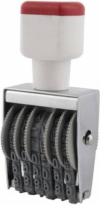 Samrat 6 Digit Wheel Bend Number Date Printer Rolling Stamp Seal stamp