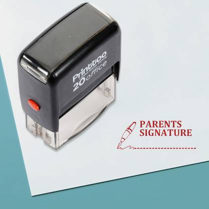 Printtoo Parents Signature Self Inking Rubber Stamp Office Stationary Stamp Self-inking Stamp
