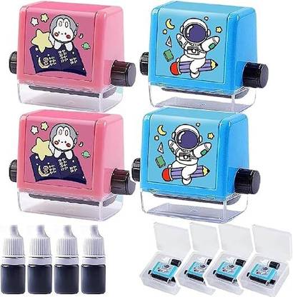 Ashkaa Mini Rolling Stamp Scale Mathematics Exercise For Children Roller Stamp Rubber Stamp