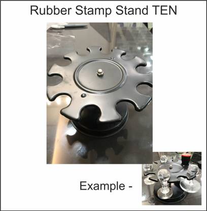 shree ganesh trading Rubber Stamp Stand TEN Round