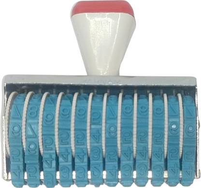 VAHISSH 12 Digit numbering rubber stamp with basic symbols Numbering Stamp