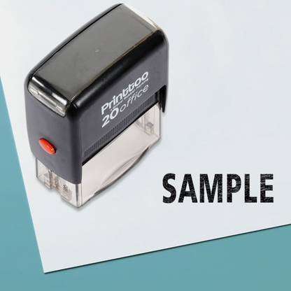Printtoo Rubber Stamp Sample Self Inking Office Stationary Stamp Self-inking Stamp
