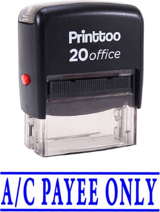 Printtoo A/C Payee ONLY Self Inking Rubber Stamp Stamp Office Stationary Self-inking Stamp