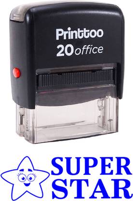 Printtoo Super Star Self Inking Rubber Stamp Office Stationary Stamp Self-inking Stamp