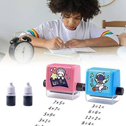 JDSSALES Math Roller Stam Multiplication Division, Roller Number maths stamp