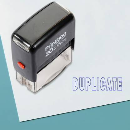 Printtoo Rubber Stamp Office Stationary Duplicate Self Inking Stamp Self-inking Stamp