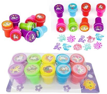 RHINETOYS Unicorn Stamp Set: 40 Pcs of Unicorn Stamp for Creative & Educational Fun! Rubber Stamp