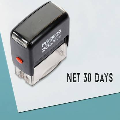 Printtoo NET 30 Days Self Inking Rubber Stamp Office Stationary Stamp Self-inking Stamp