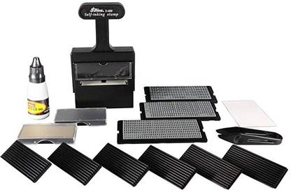 SHINY Rubber Stamp Self-Inking Printing Kit Self Making S-600 MRP Exp Bach All
