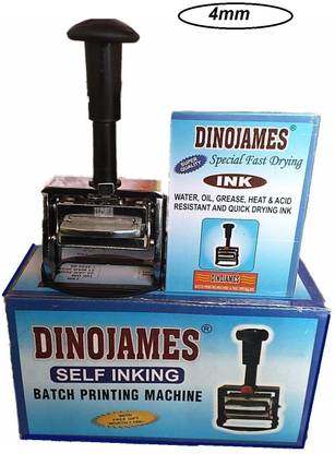 dinojames Price Labeller Printing Rate Printer (MRP Rate) 4mm Manual