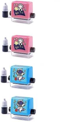 Jetrive Learning Roller Stamp,Math Stamp Practice Number Rolling Stamp Stamp