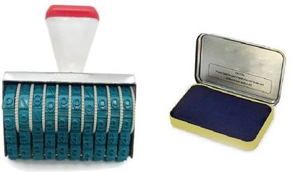 dinojames 10 digit Numbering stamp rubber