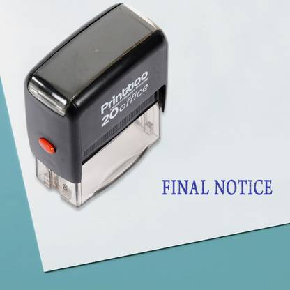 Printtoo Stamp Final Notice Self Inking Rubber Stamp Office Stationary Self-inking Stamp