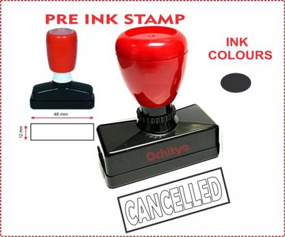 Ochitya PRE INK STAMP -BLACK INK- STAMP