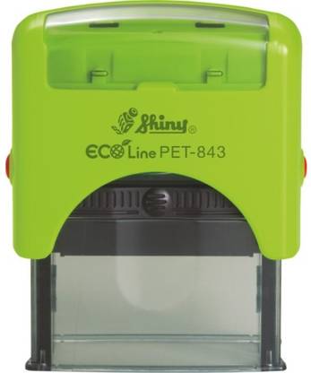 SHINY Eco RPet-843 Self Inking Customise Stamp (18x47mm) Self Inking stamp