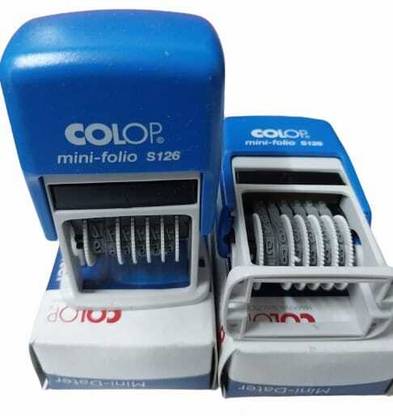 colop self ink number digts rupees rubber stamp date month year kit self ink 6digts