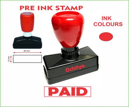 Ochitya PRI INK STAMP - RED - PAID Stamp