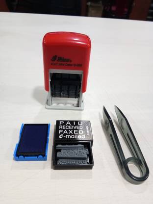 SHINY Self Inking 4 in 1 Mini 3 mm S-303 Self Inking Stamp