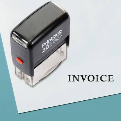 Printtoo Rubber Stamp Office Stationary Invoice Self Inking Stamp Self-inking Stamp