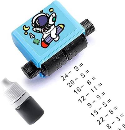 Hidelliya (-)SUBTRACTION Roller Number Teaching Practice Math Stamp Roller Stamp Roller Stamp