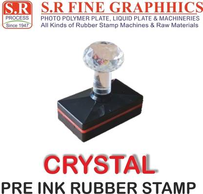 SR Fine Graphhics Pre ink Rubber stamp