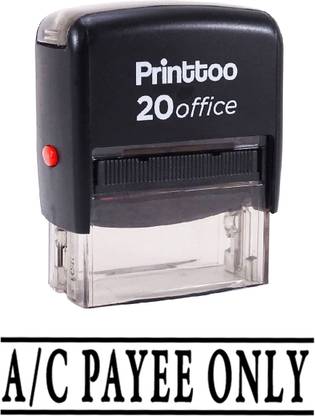Printtoo A/C Payee ONLY Self Inking Rubber Stamp Stamp Office Stationary Self-inking Stamp