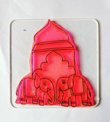 Mehandi Elephant Design Self Design