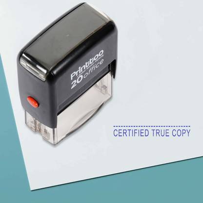 Printtoo Certified True Copy Self Inking Rubber Stamp Office Stationary Stamp Self-inking Stamp